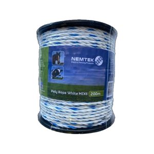 Poly Rope 6mm White Mix6 200m