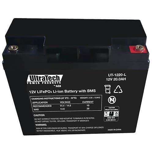 UltraTech LifePo4 12v 20ah Lithium Battery