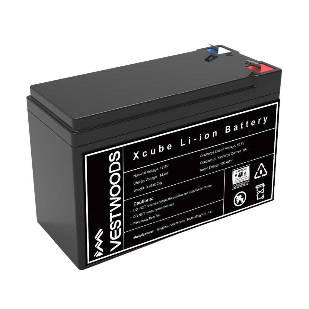 Vestwoods 12v 8Ah LiFePo4 Lithium Battery